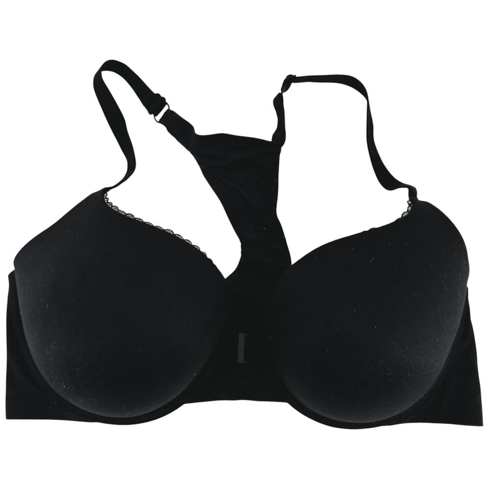 Body Victoria's Secret Perfect Shape Bra Racerback Padded Underwire Black 40DD